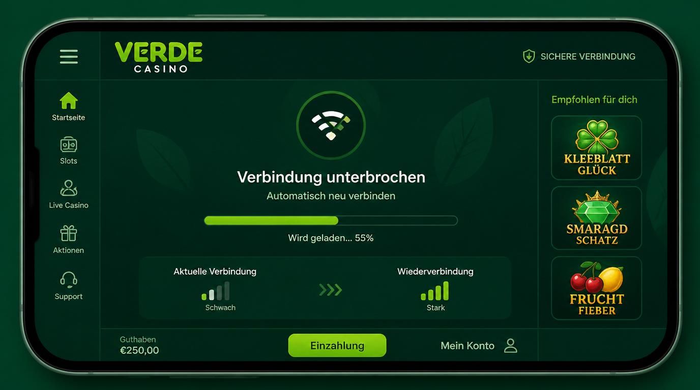 Warnmeldung Verbindung unterbrochen, Interface bleibt stabil